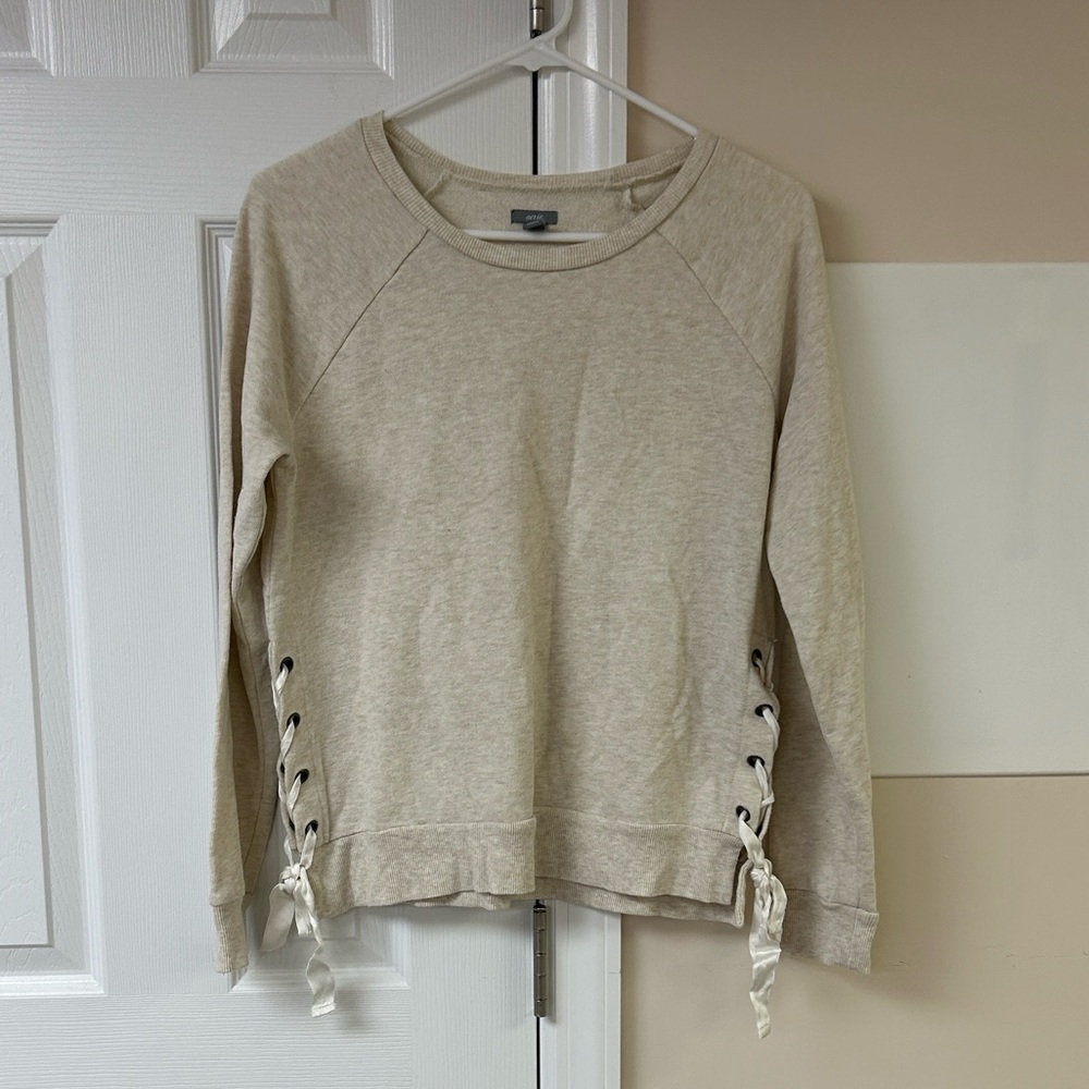 Aerie Side Tie Crewneck Sweatshirt